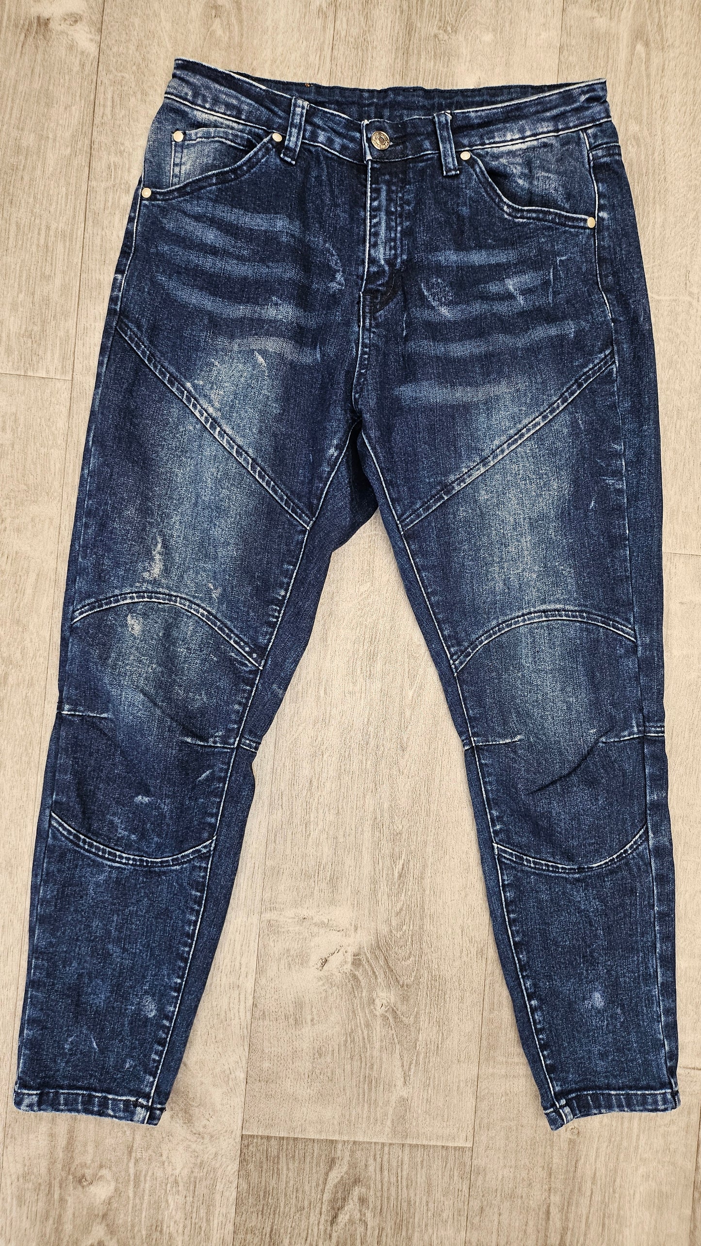 Mi Moso Blue Wash Distressed Jean (10)