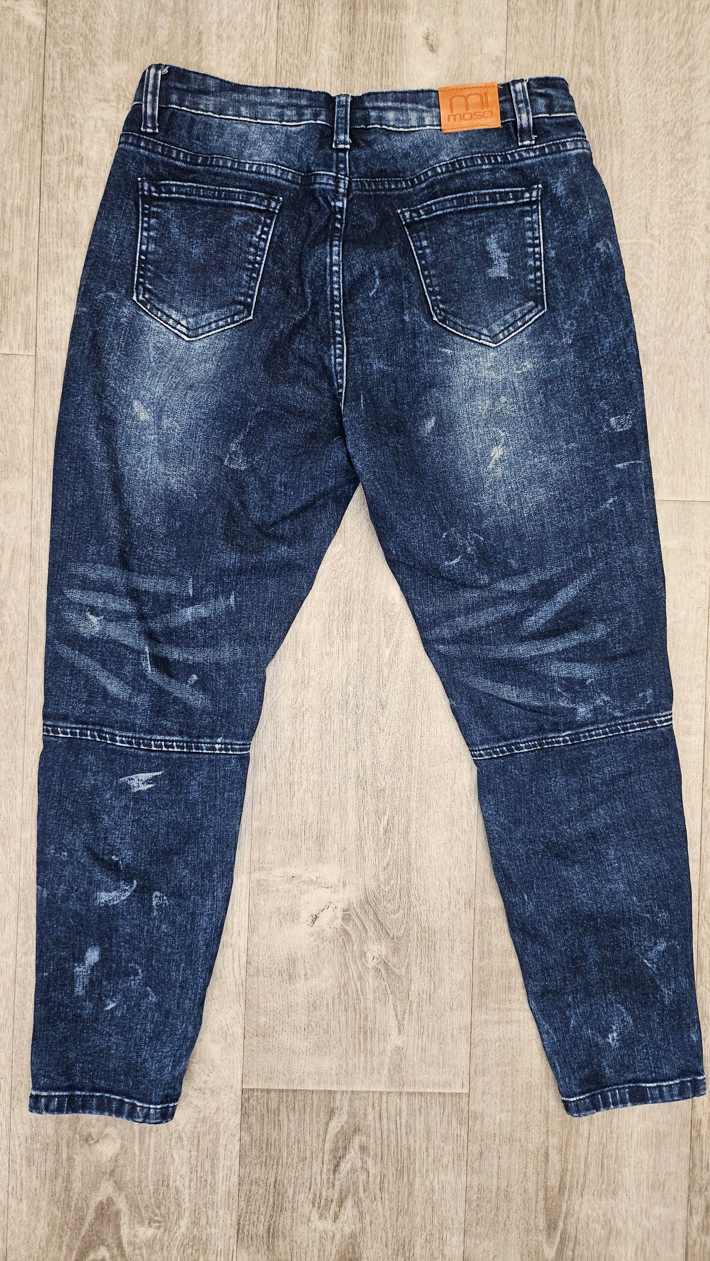 Mi Moso Blue Wash Distressed Jean (10)