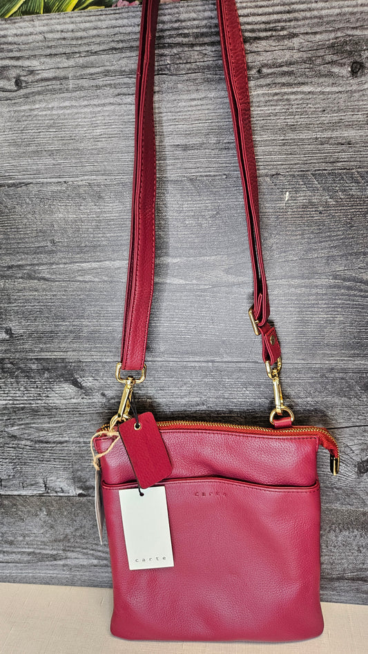 Carte Burgundy Shoulder Bag BNWT 22x25x6cm