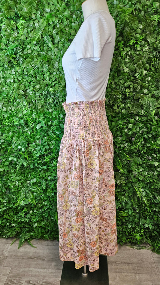 Stella+Gemma Floral Shirred Waist Skirt (12)