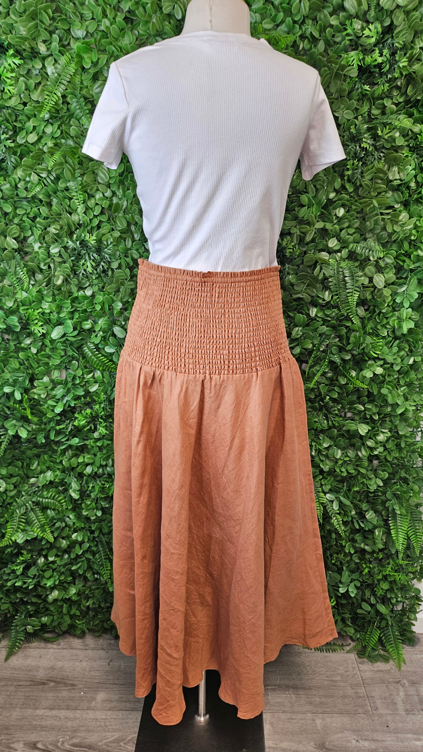 Leila + Luca Cinnamon Linen Skirt (12)