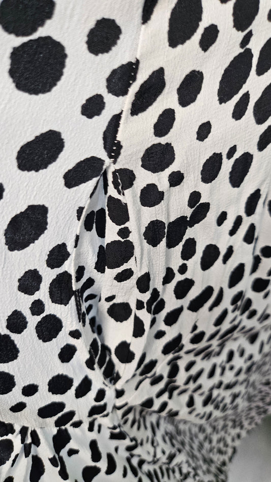 Lemon Tree Black/White Spot Dress (14)