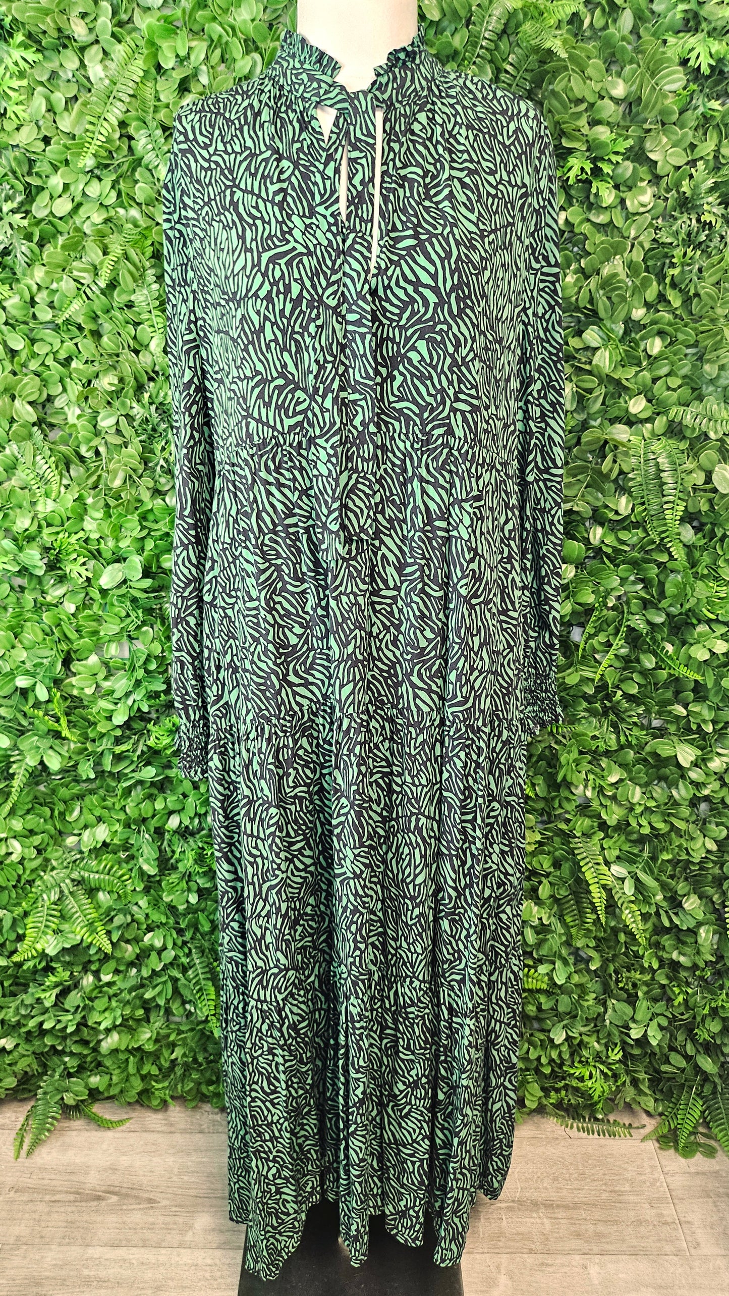 Stella + Gemma Green Long Sleeve Maxi (14)