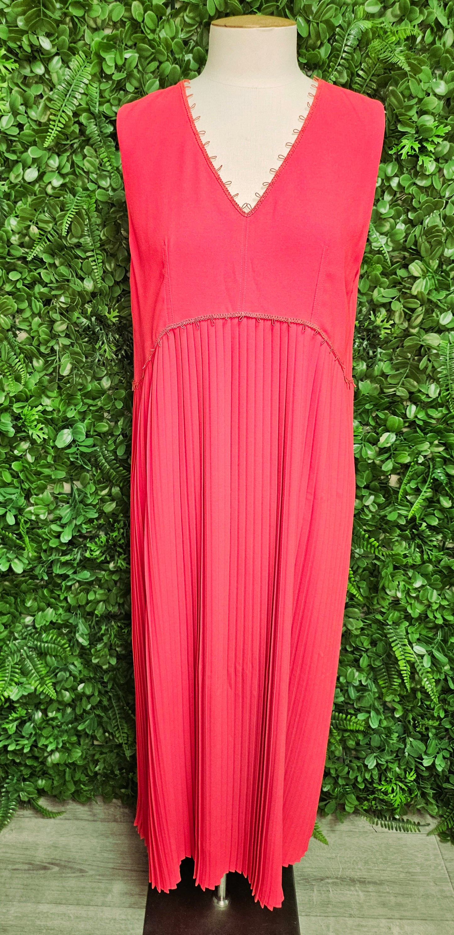 Trelise Cooper Watermelon Red Papa Don't Pleat Dress BNWT (10)