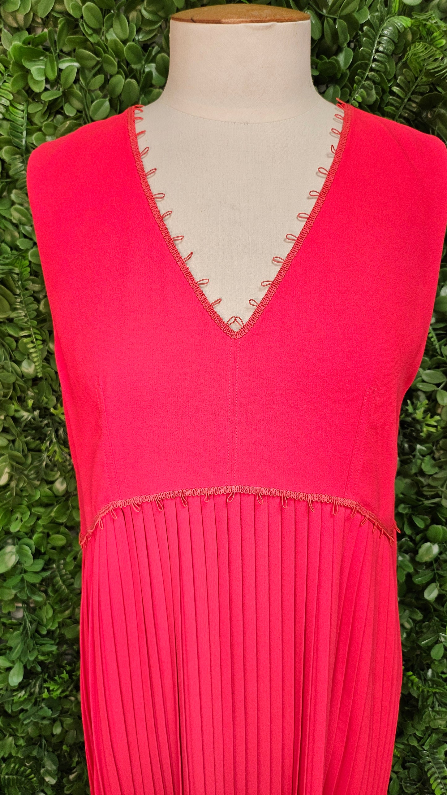 Trelise Cooper Watermelon Red Papa Don't Pleat Dress BNWT (10)