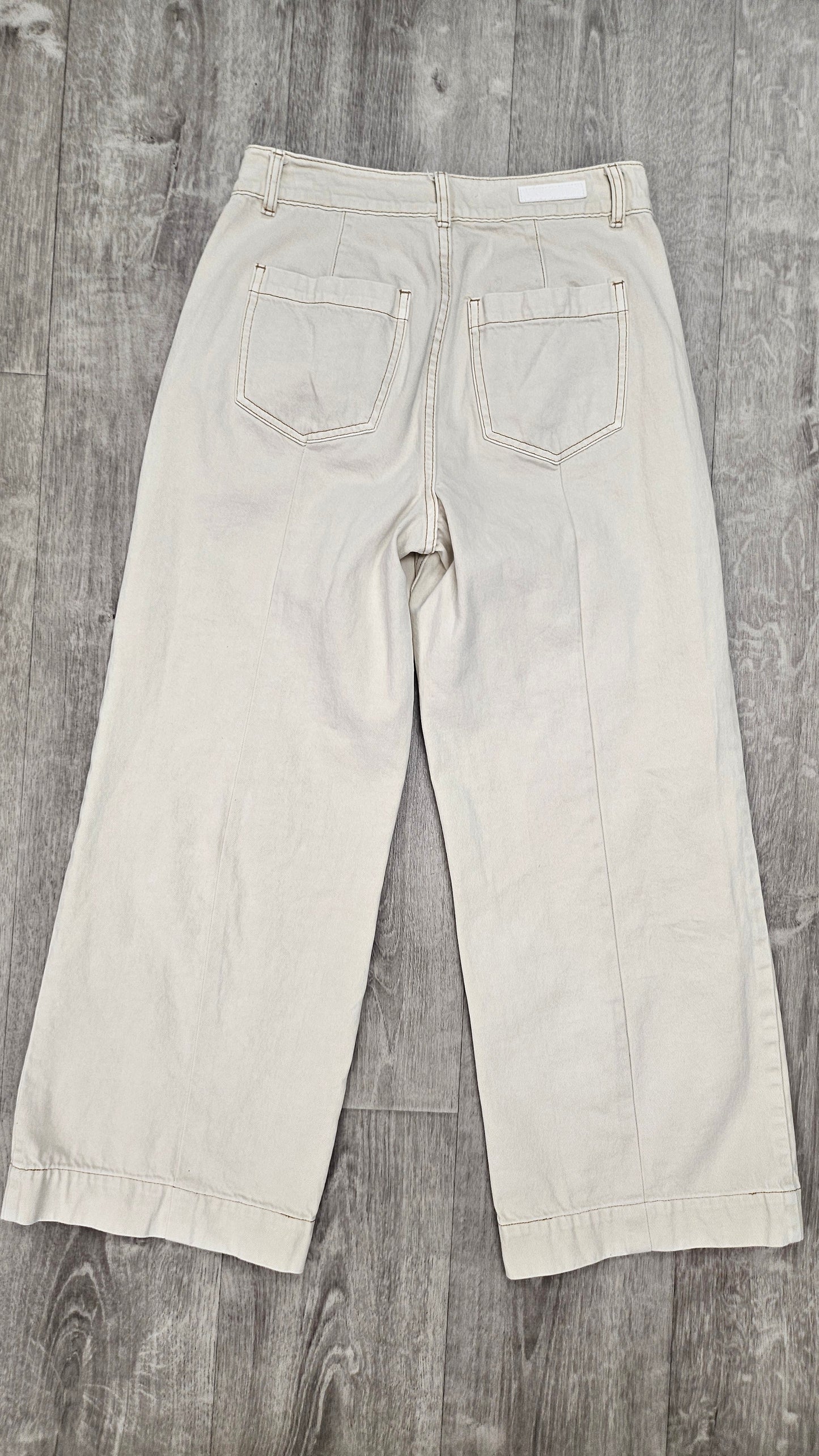 Foxwood Cream Wide Leg Jean (8)