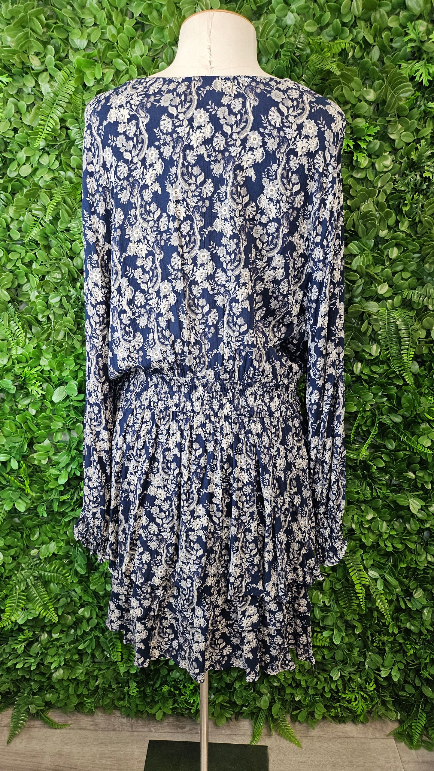 Isle Of Mine Blue Floral Dress BNWT (14-16)