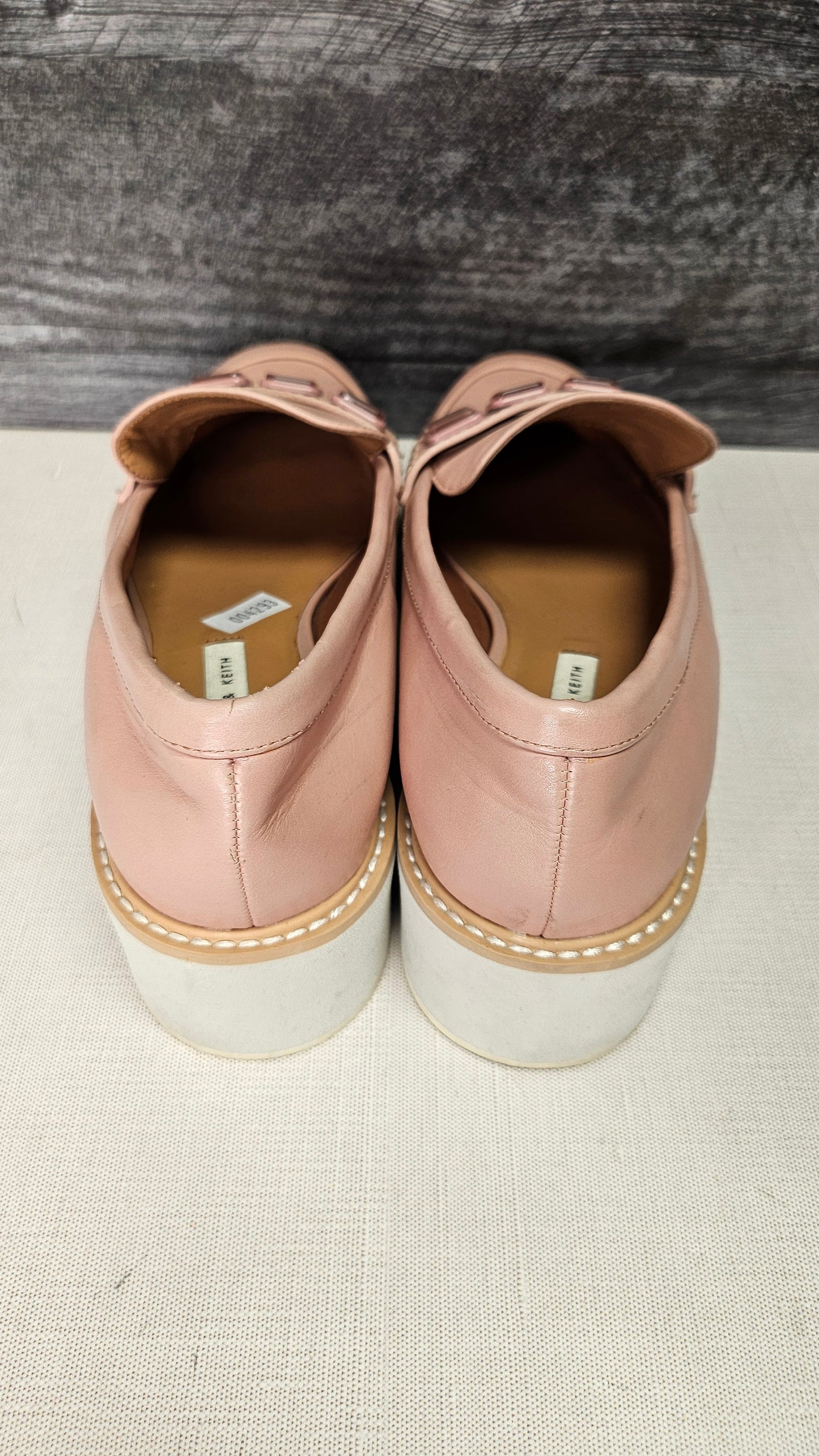 Charles & Keith Blush Pink Platform Loafer (37)