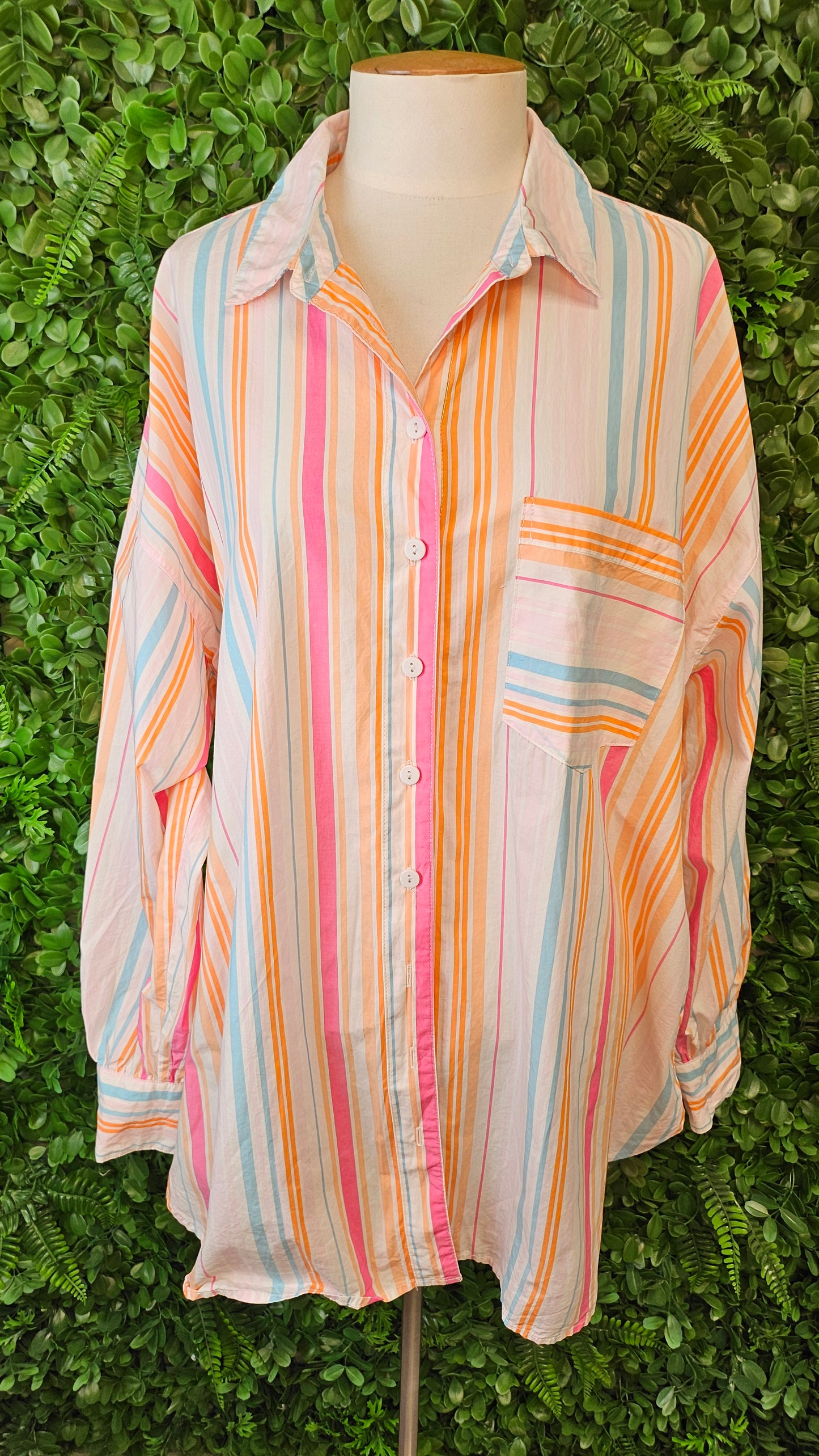 Decjuba Stripe Oversized Shirt (16)