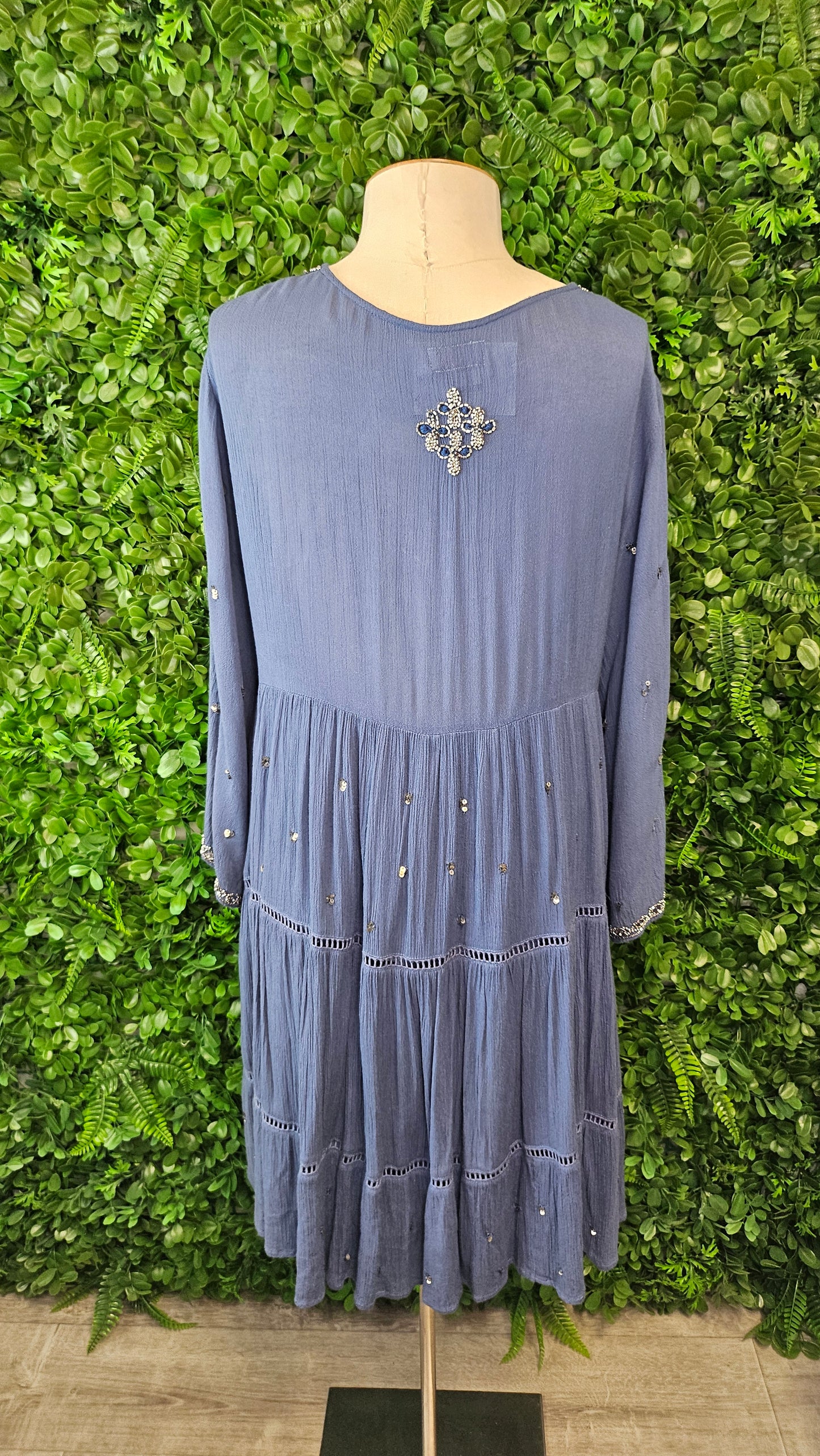 Lula Soul Blue Beaded Dress (10)