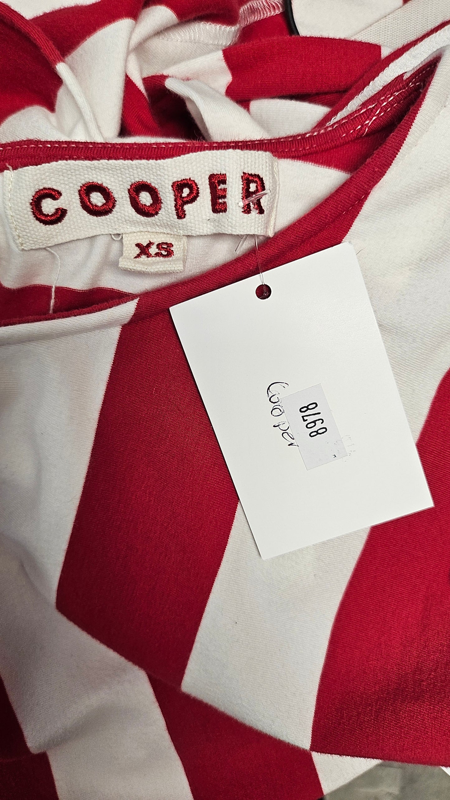 Cooper Red/White Stripe Dress (8-10)