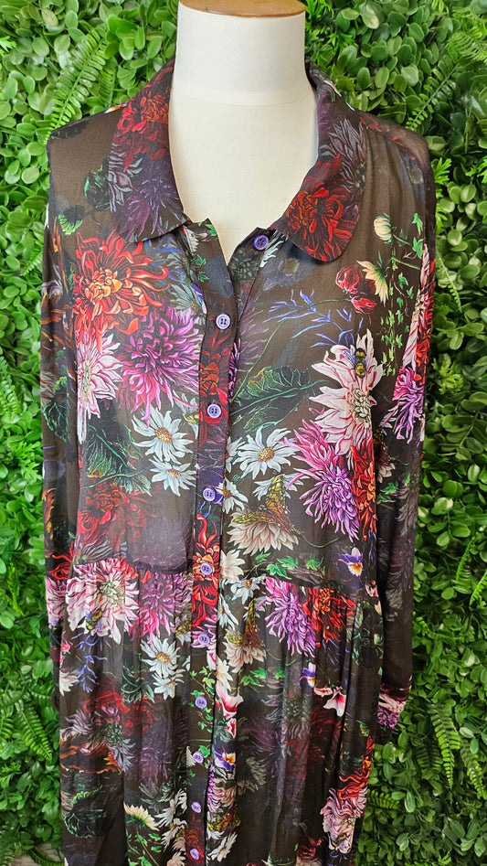 Curate Trelise Cooper Floral Give Tuck Dress XL