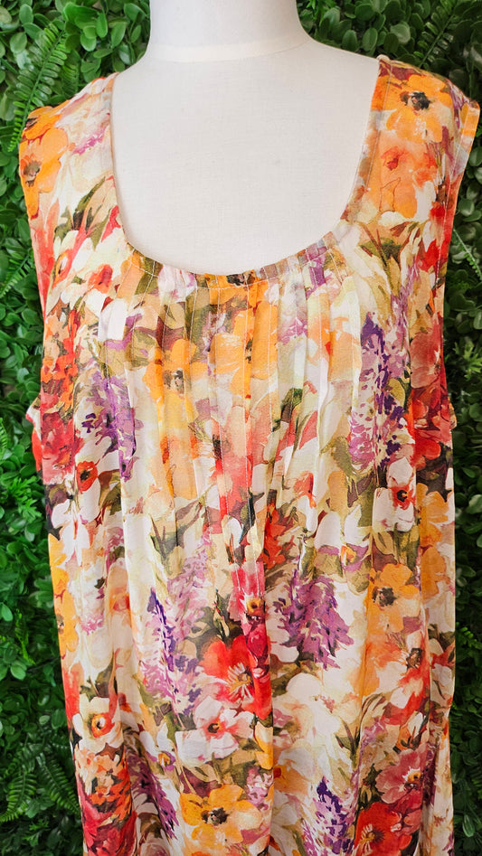 Pleat Tunic Floral Tunic Dress (24)