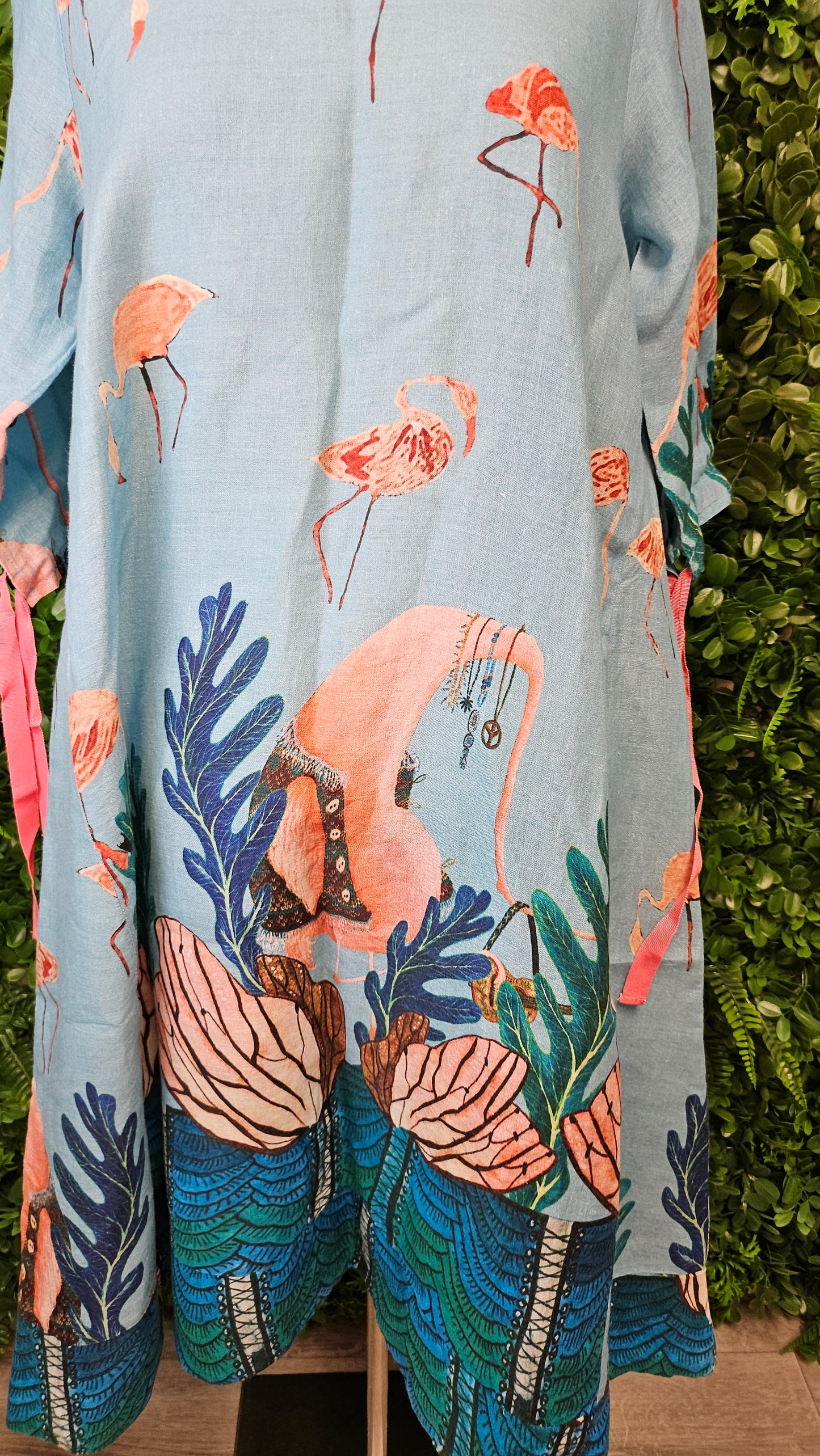 Curate Blue Flamingo Dress (8-12)