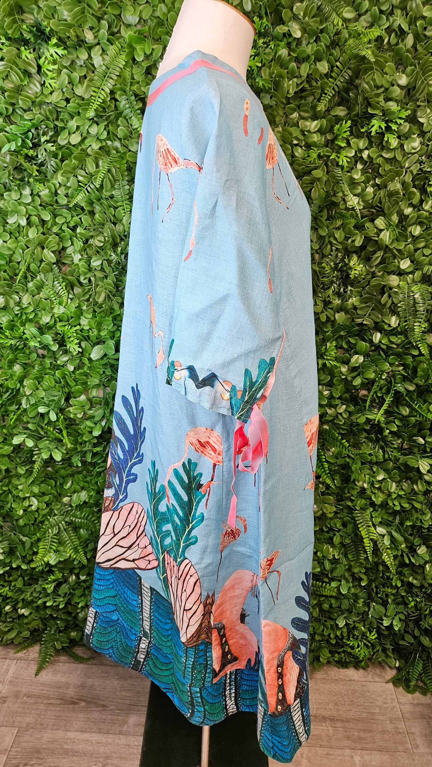 Curate Blue Flamingo Dress (8-12)