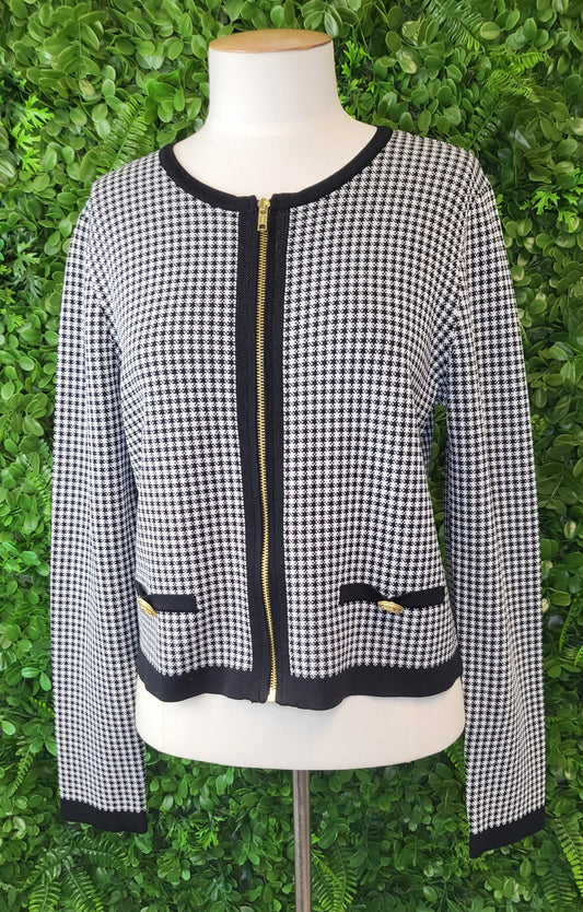 Portmans Black/White Houndstooth Jacket (12)