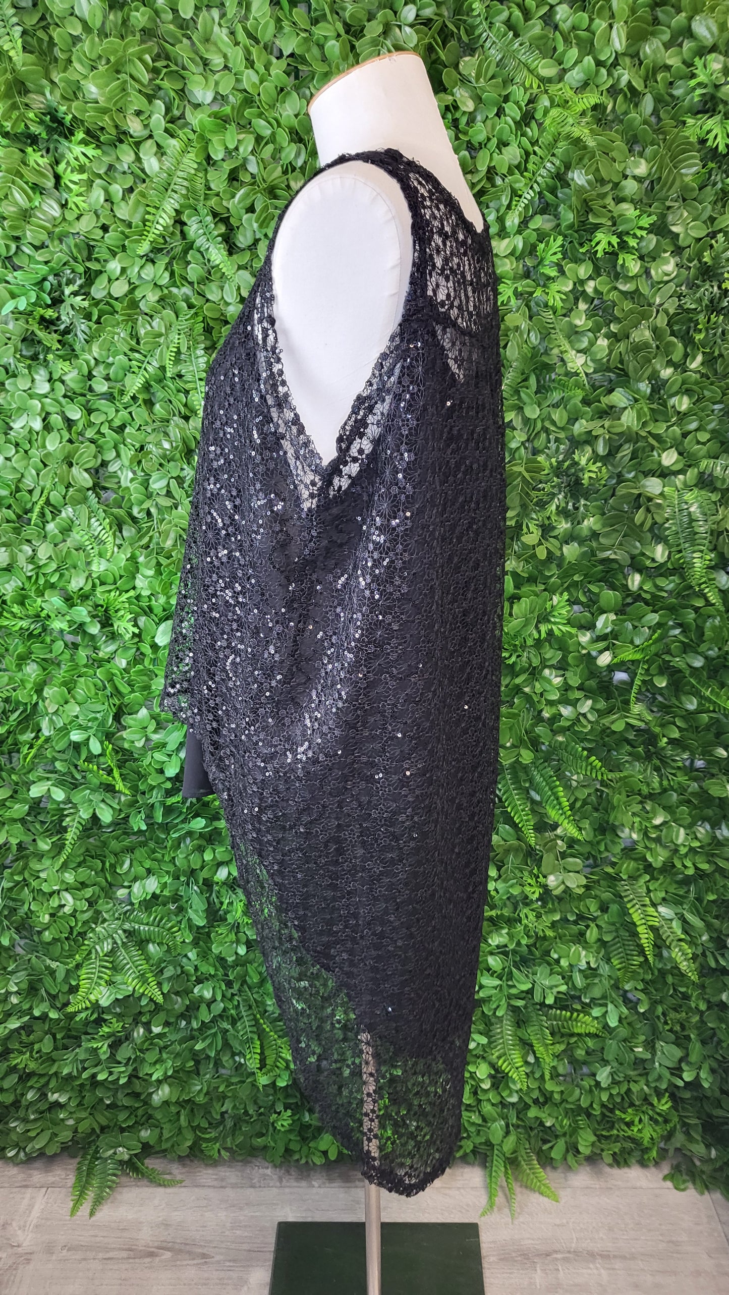 Seduce Black Sequin Tank Top (14)