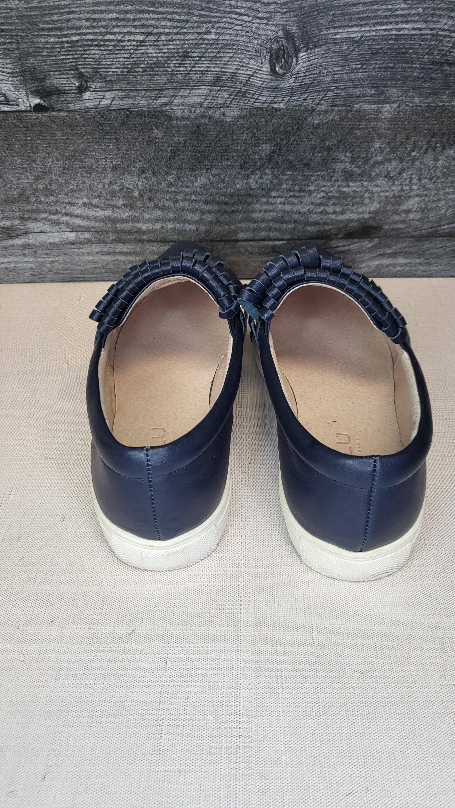 Ivyblu Navy Leather Tassel Loafer (38)