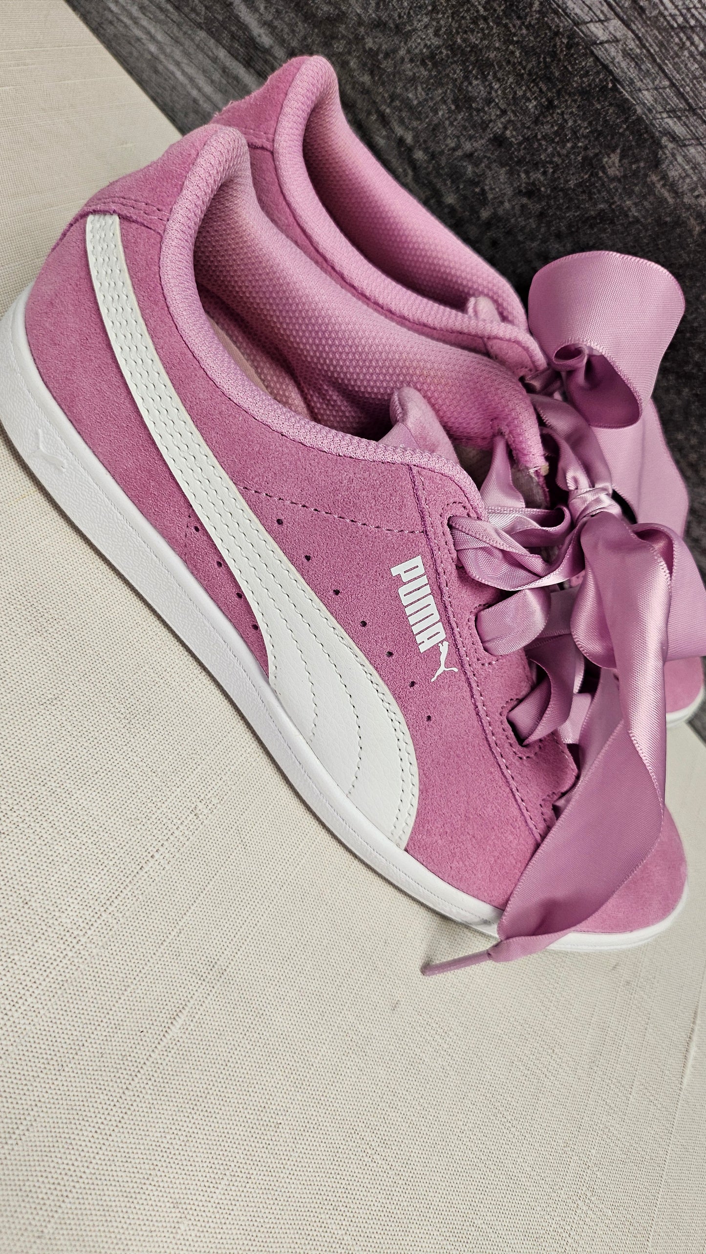 Puma Orchid Pink Suede Sneaker (38)