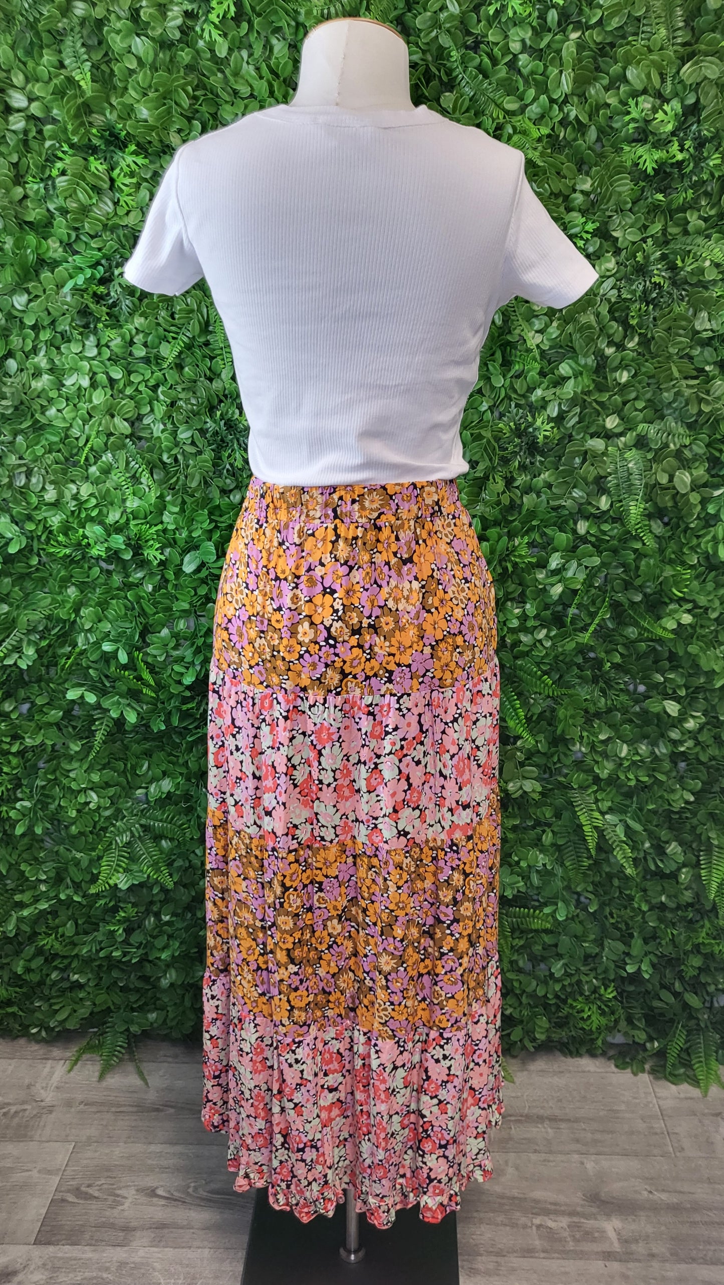 Sass  Floral Tiered Skirt (20)