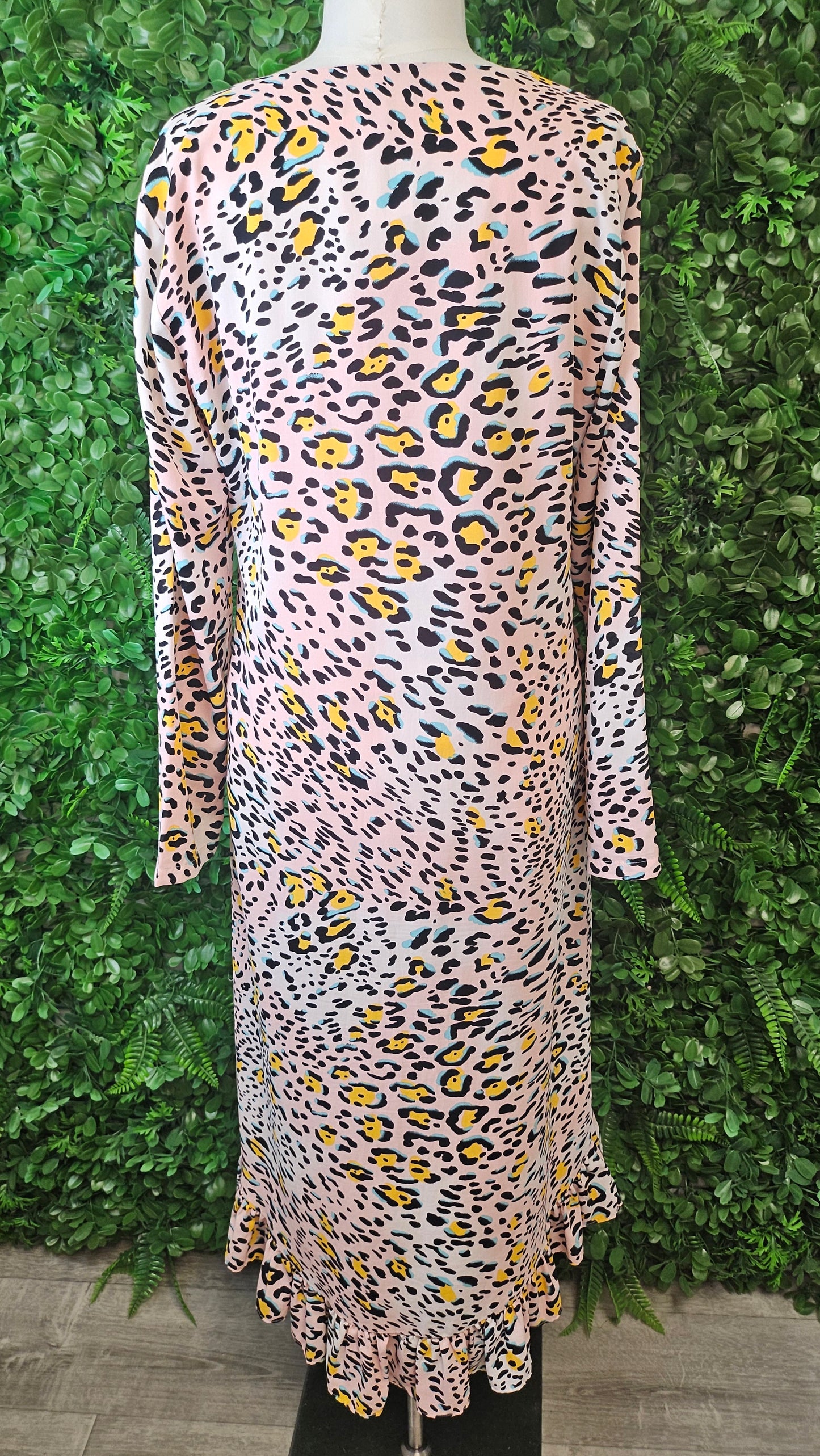 Augustine Pink Animal Print Dress (10)