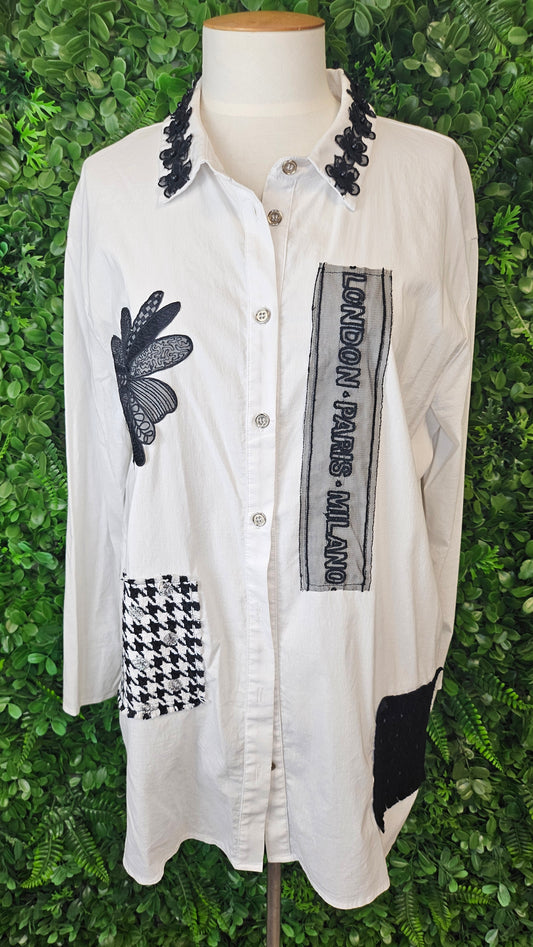 David Pond White/Black Paris Shirt (14)