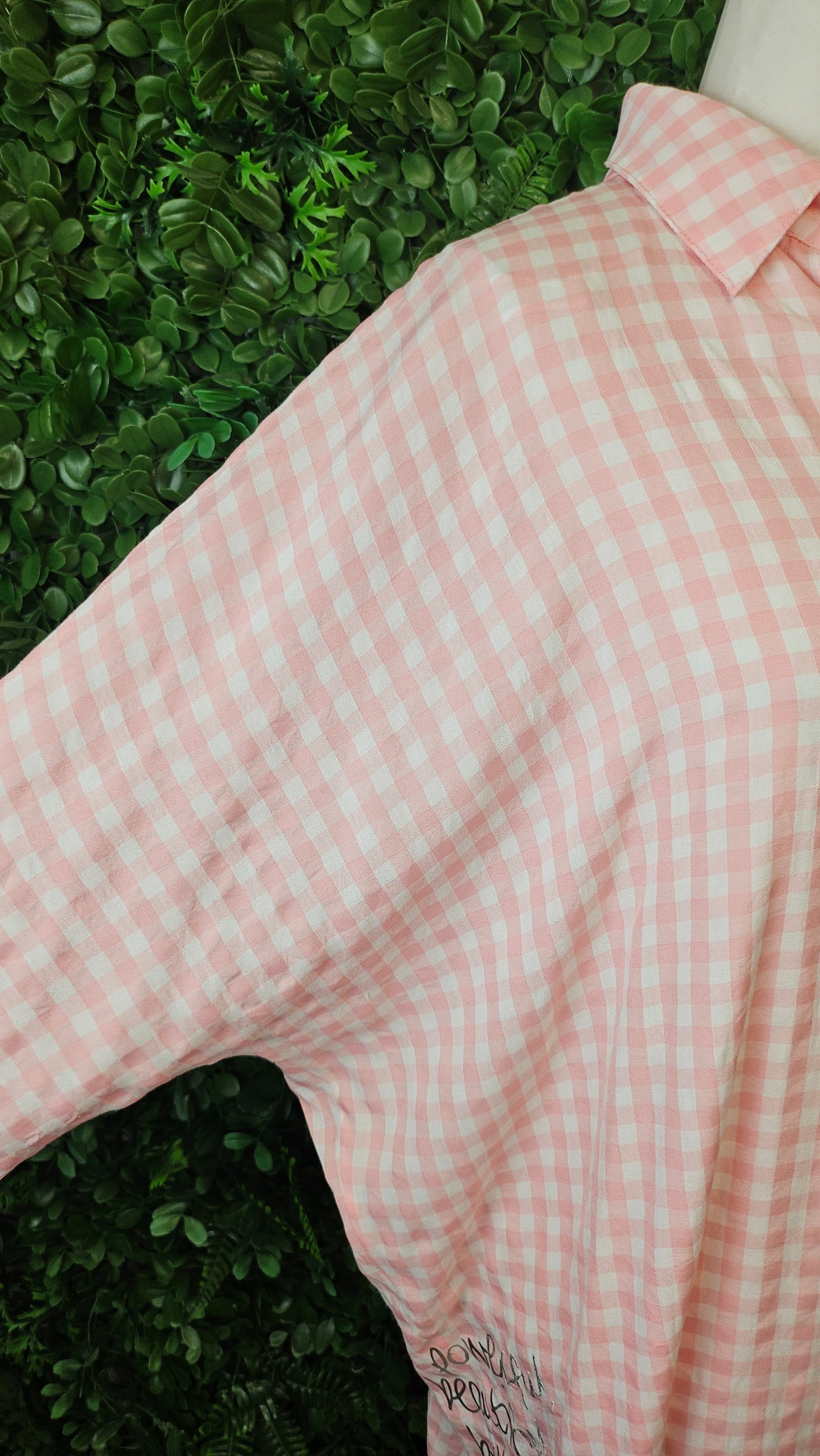 Jellicoe Pink/White Check Shirt (14-16)