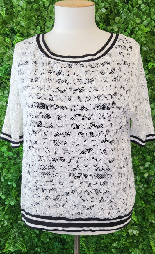 Lounge  by Repertoire White Lace Top (16)