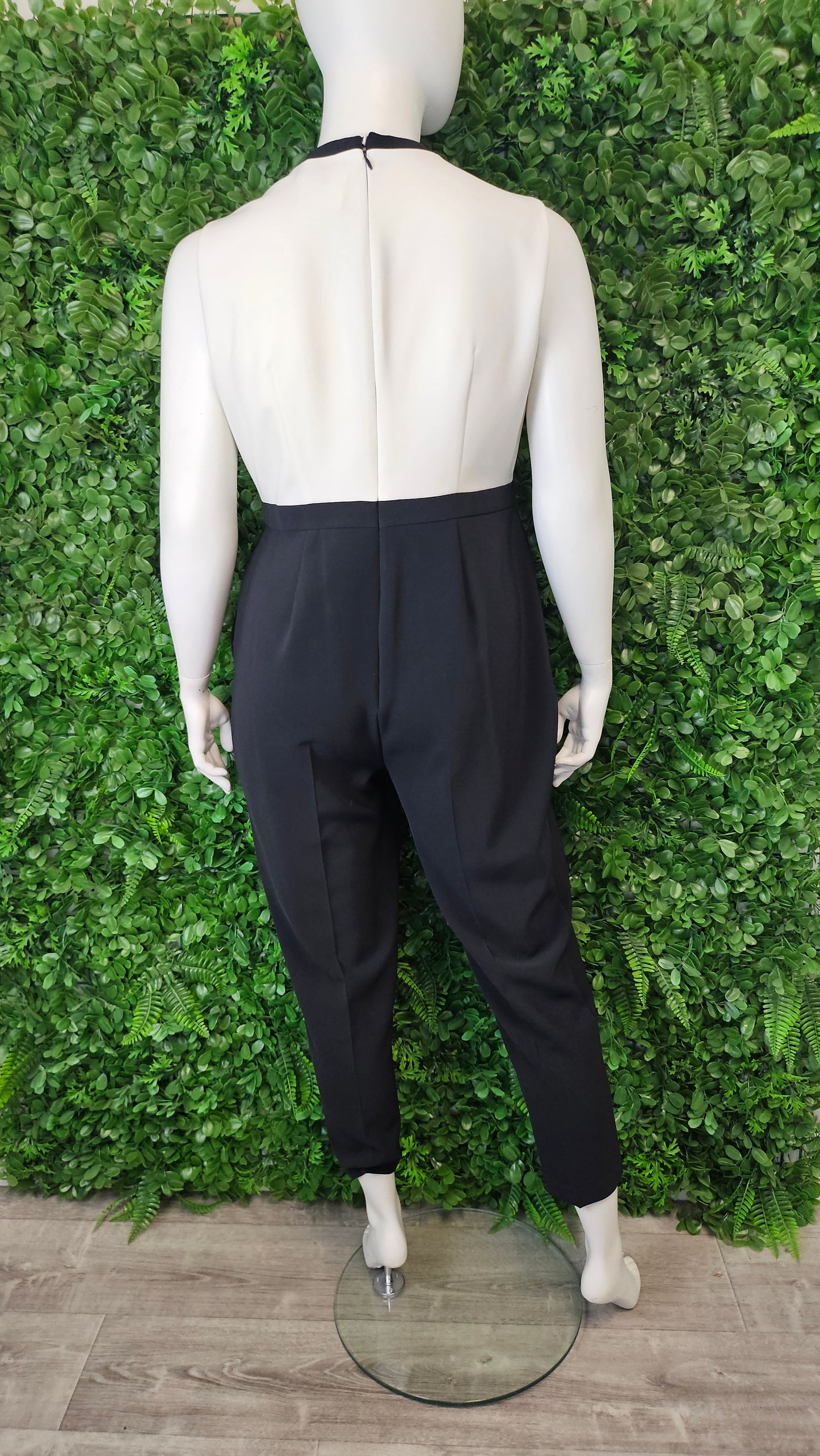 M&S Black/Cream Jumpsuit (16)