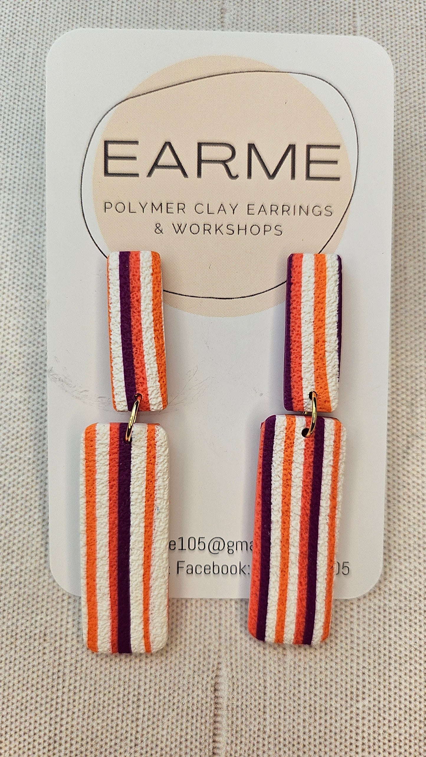 Earme  Stripe Earring BNWT