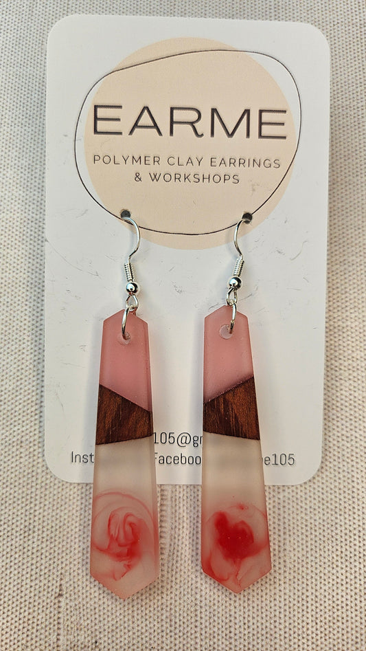 Earme  Rose Pink Drop Earring BNWT