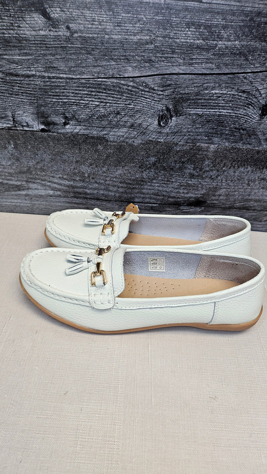 Jo&Joe White Nautical Loafer 40.5