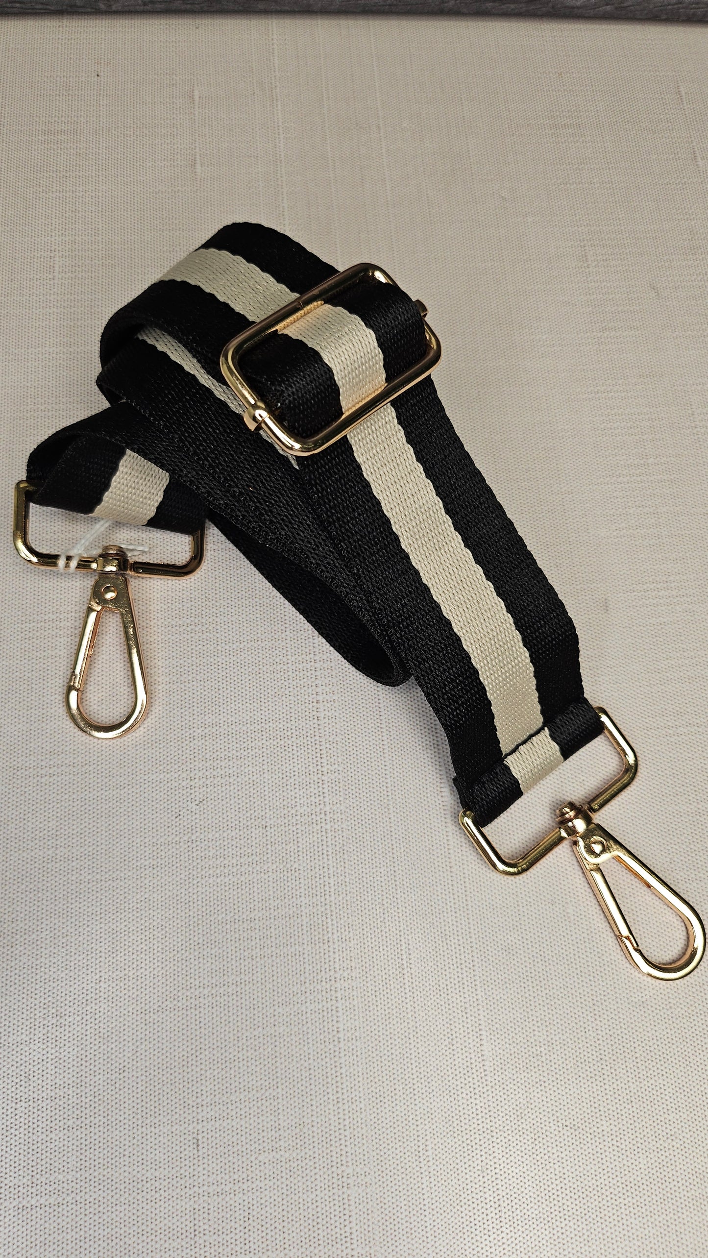 Unknown Black/Cream Bag Strap NEW