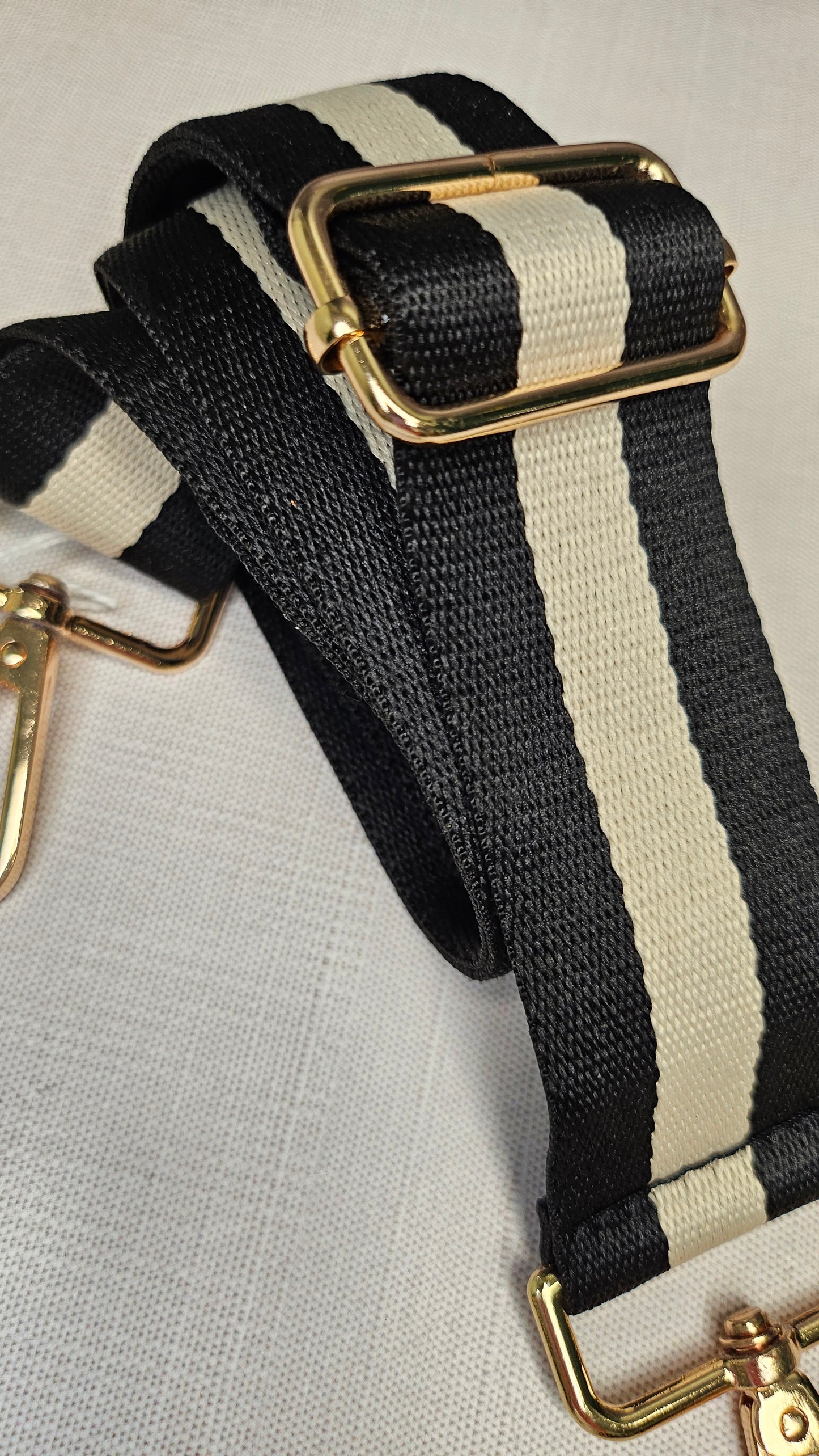 Unknown Black/Cream Bag Strap NEW