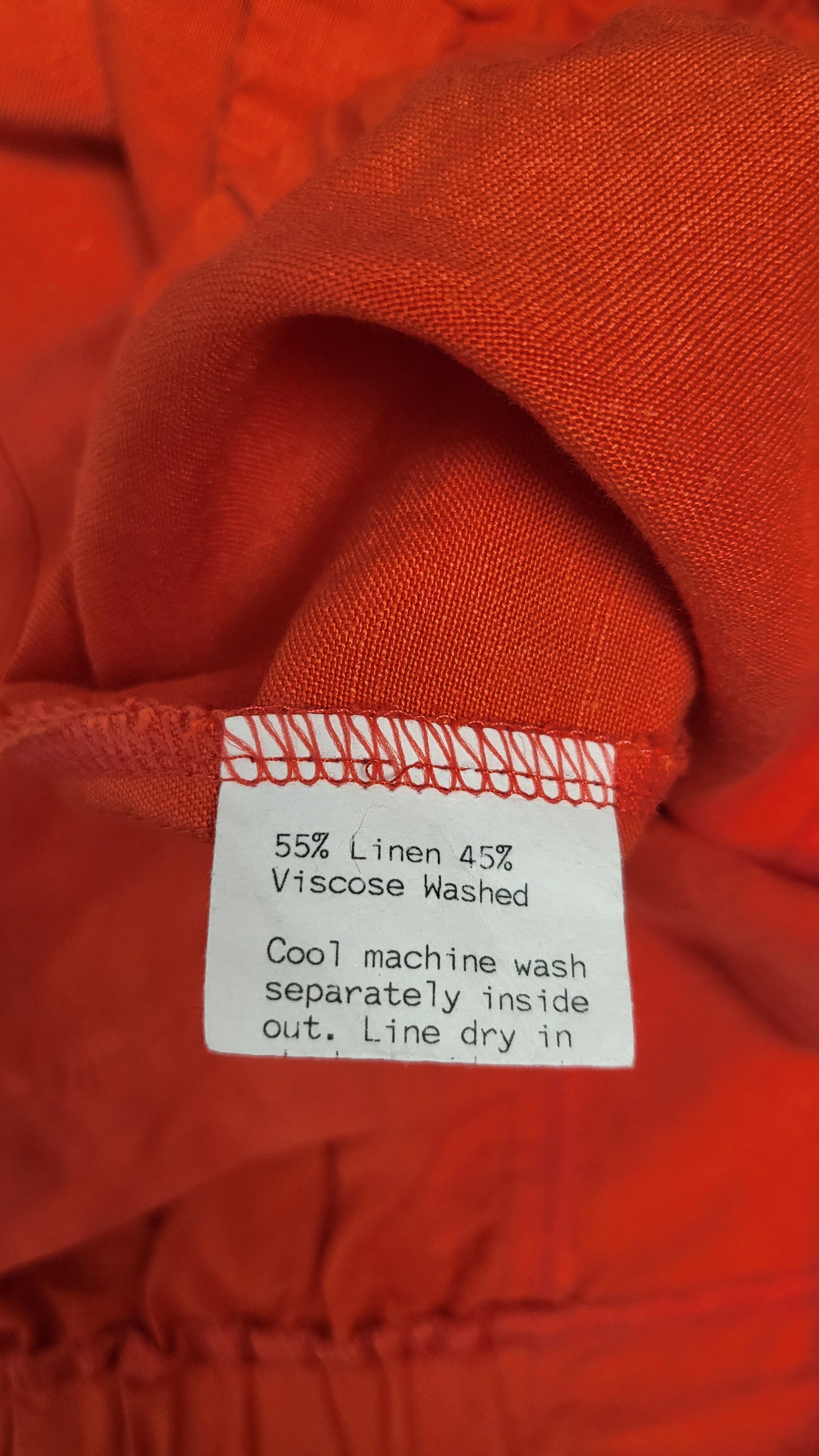 Lisa Law Orange Linen Vest (12)