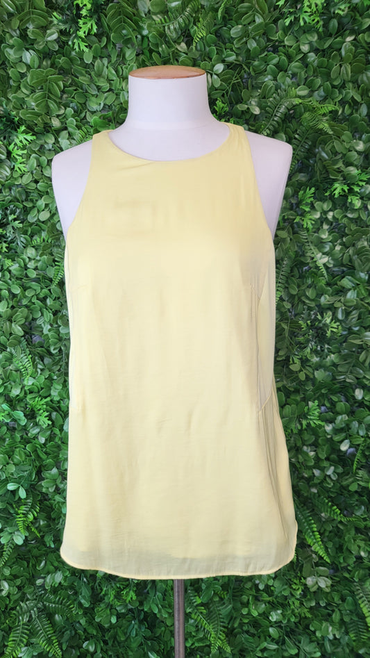 Witchery Yellow Sateen Tank (10)