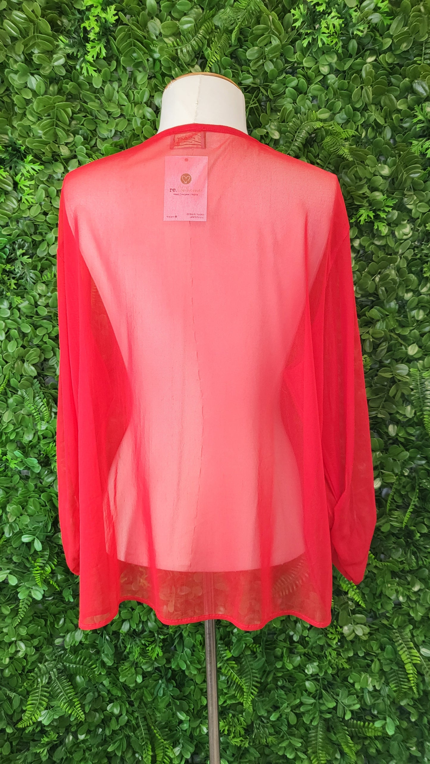 Cachet Red Mesh Top (18)