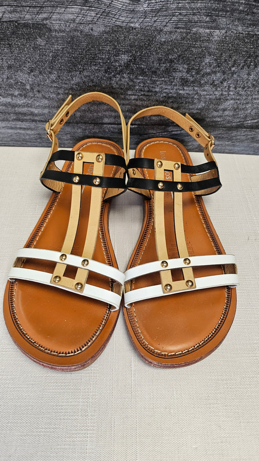 Los Cabos Multi Strappy Flat Sandal (38)