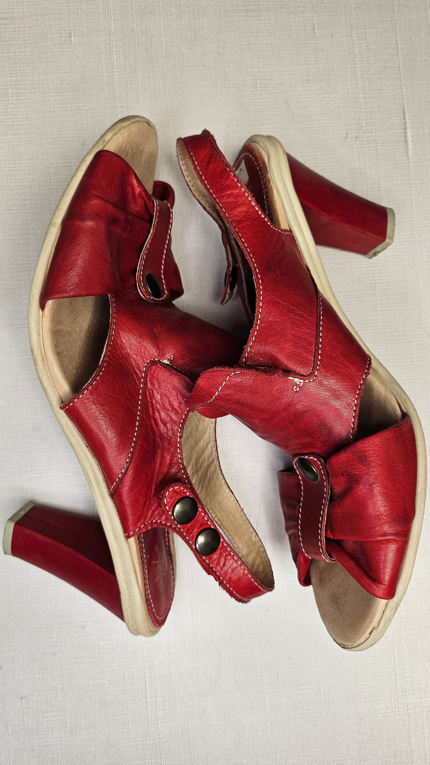 Eject Red Strappy Heel (41)