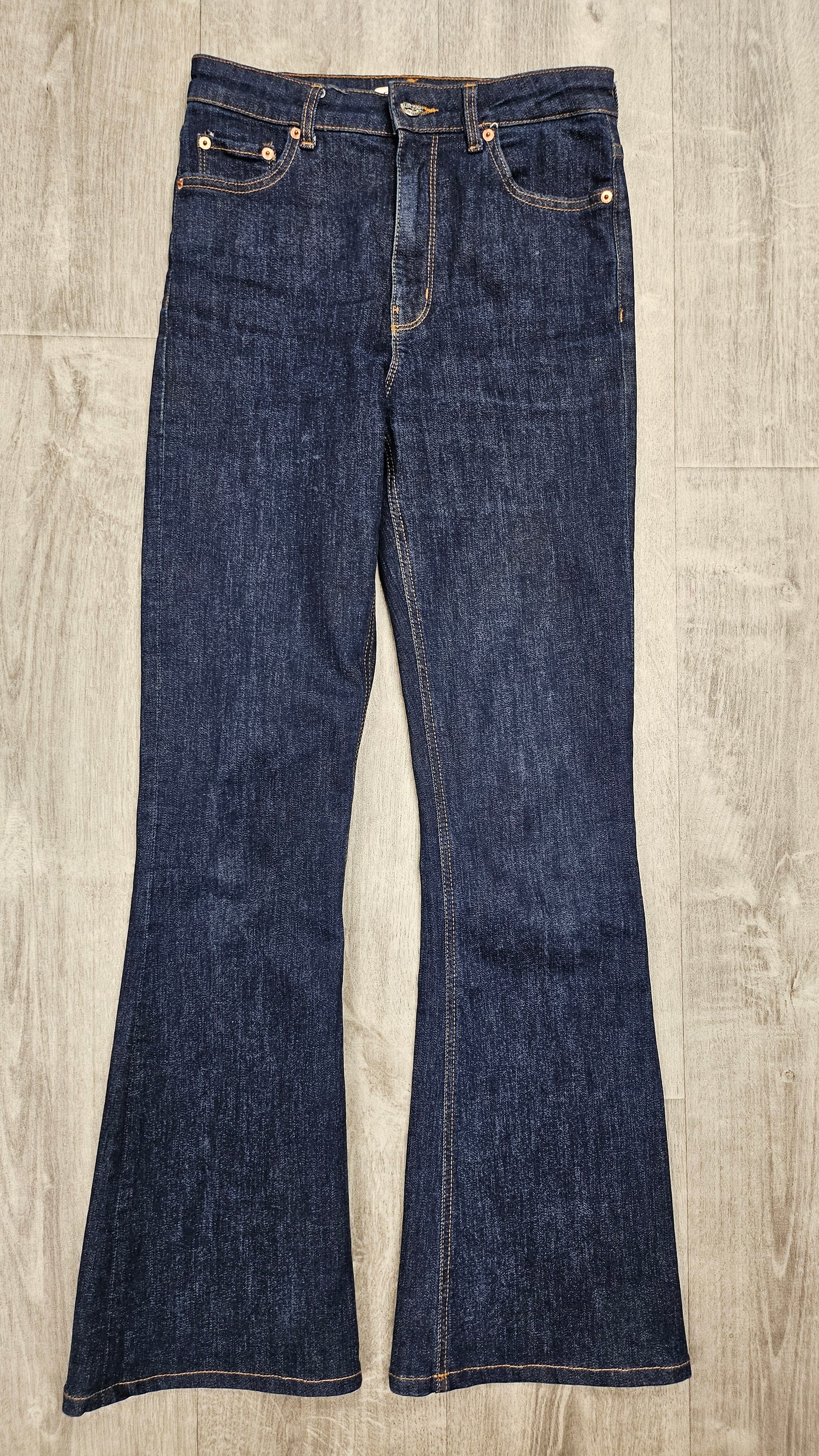 Zara Ink Flare Leg Jean (8)