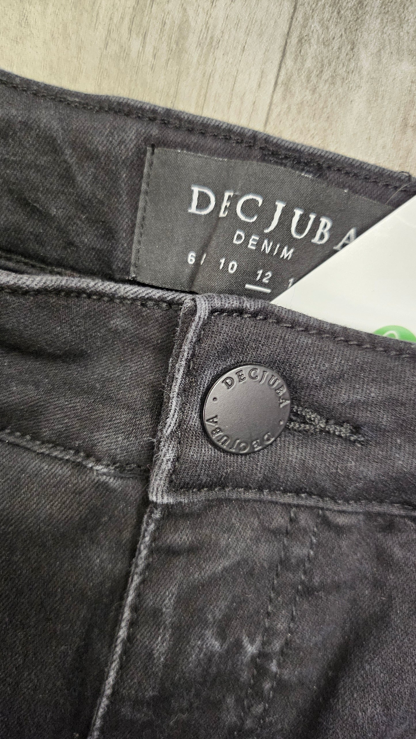 Decjuba Black Rip Knee Jean 12