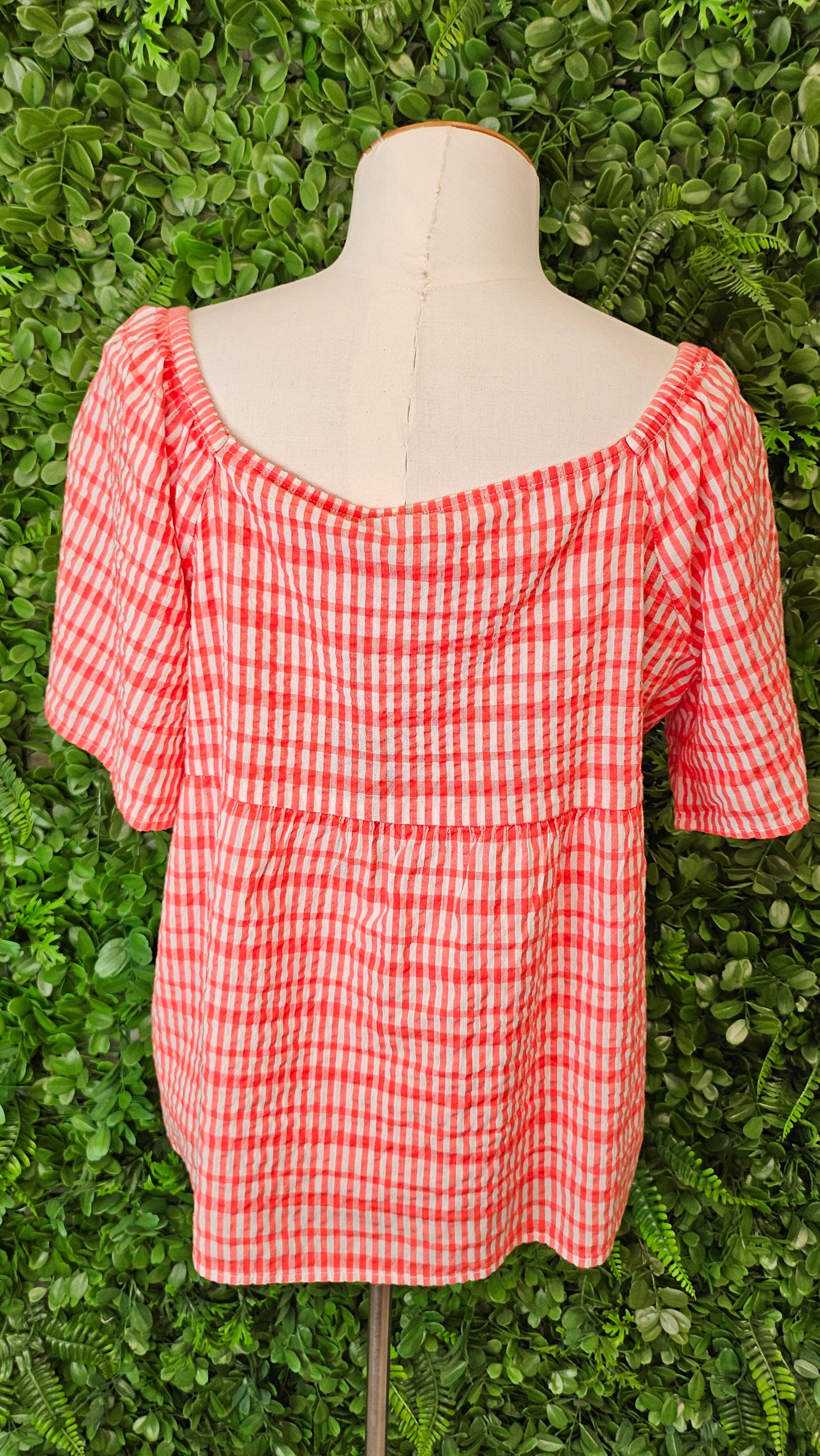 Vero Moda Coral/White Summer Top BNWT (14)