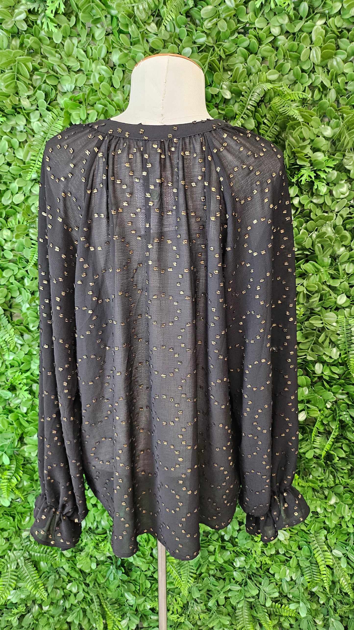 Seeking Lola Black Metallic Gold Top (14)