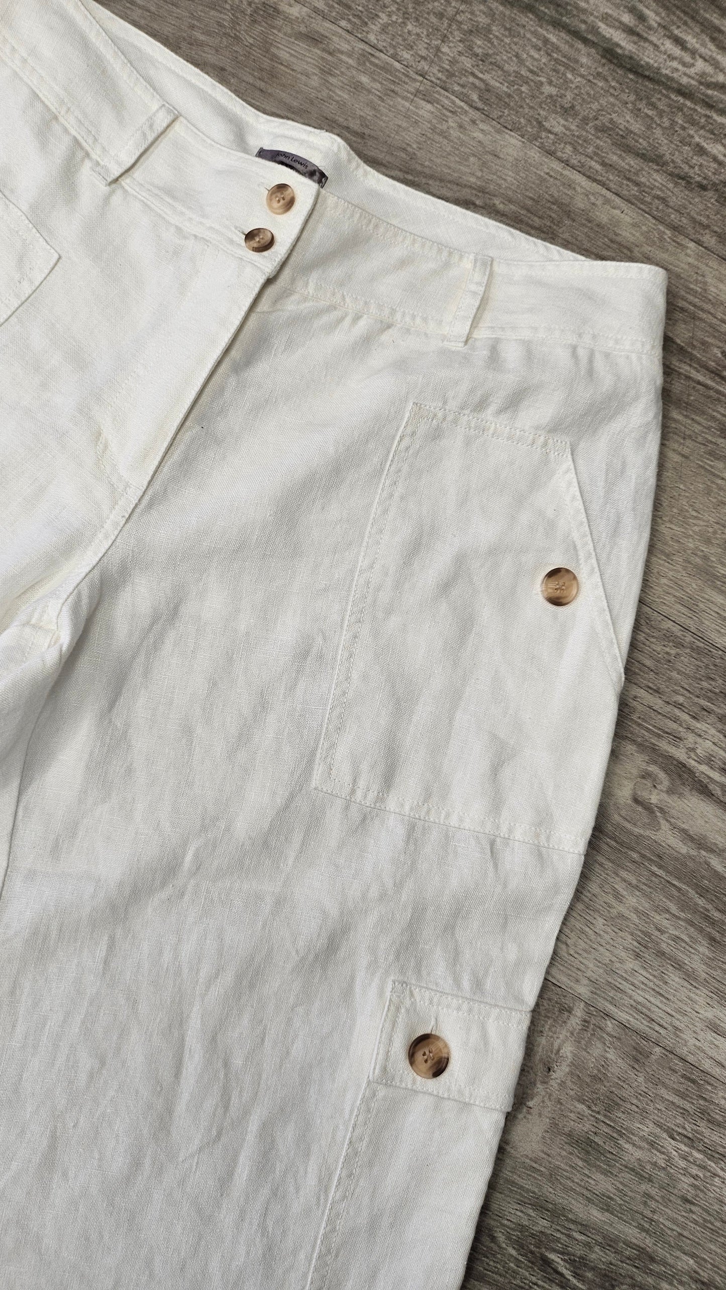 John Lewis Cream Linen 3/4 Pants (14)