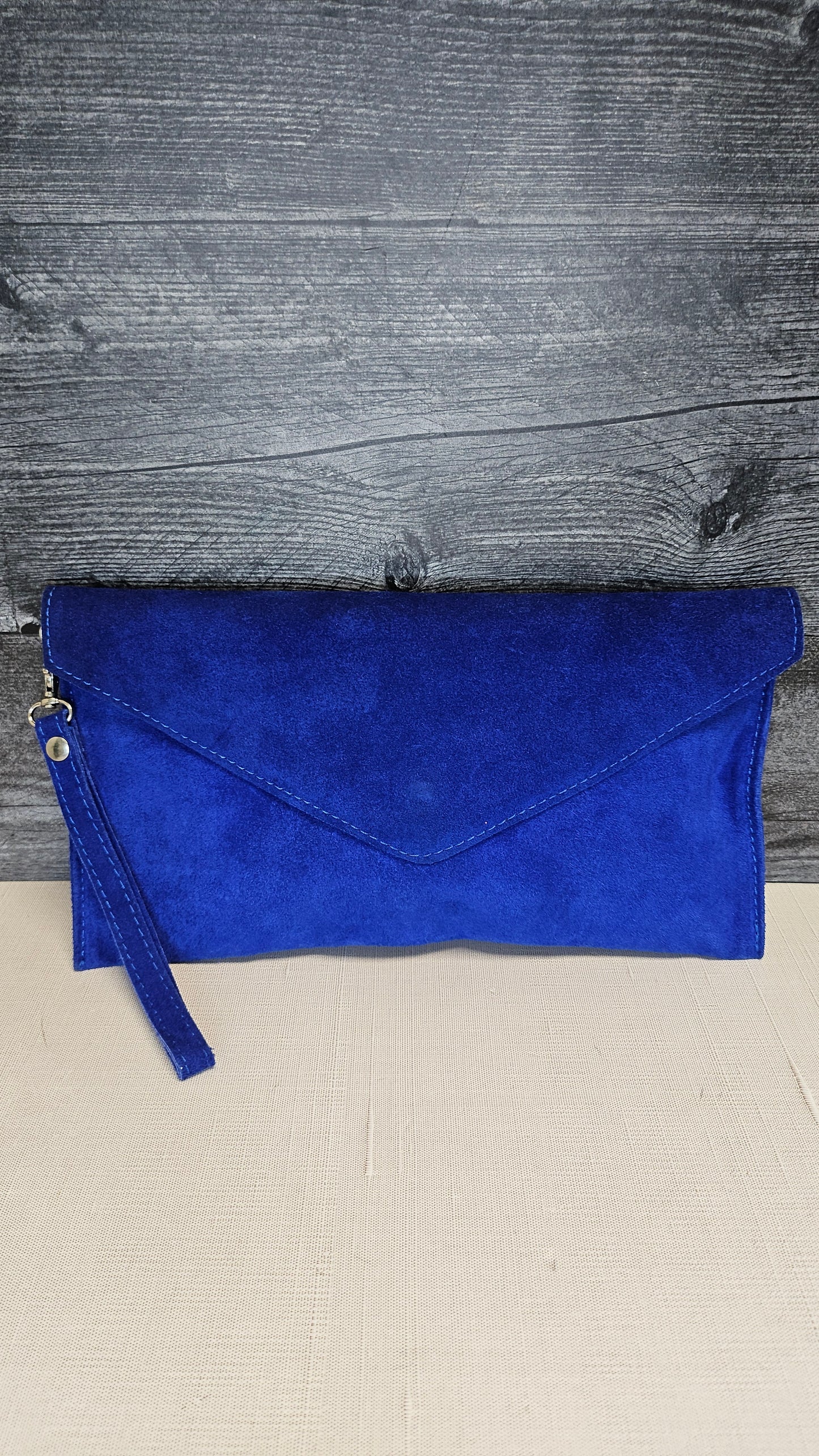 Unknown Azure Blue Envelope Clutch 16x31