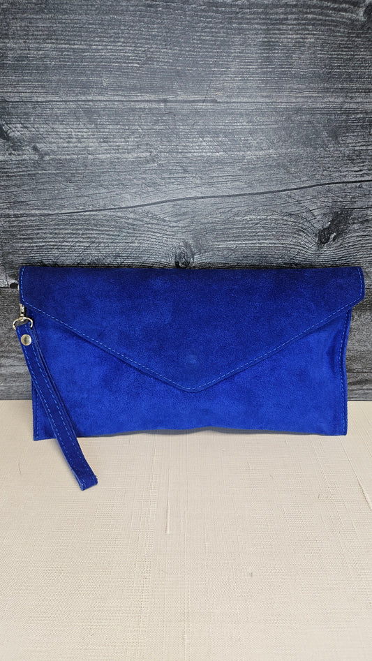 Unknown Azure Blue Envelope Clutch 16x31