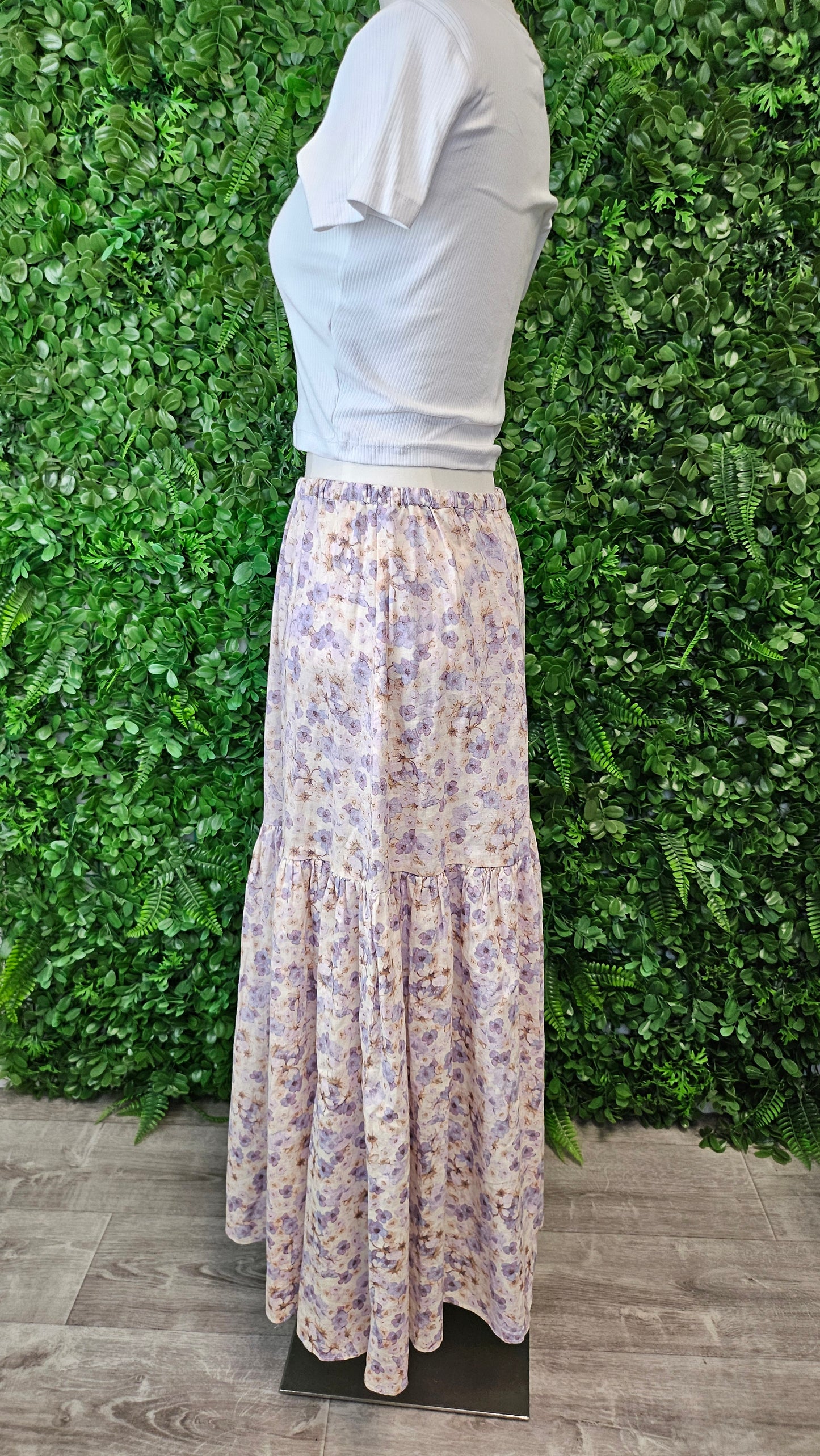 Unknown Floral Tiered Skirt (10)