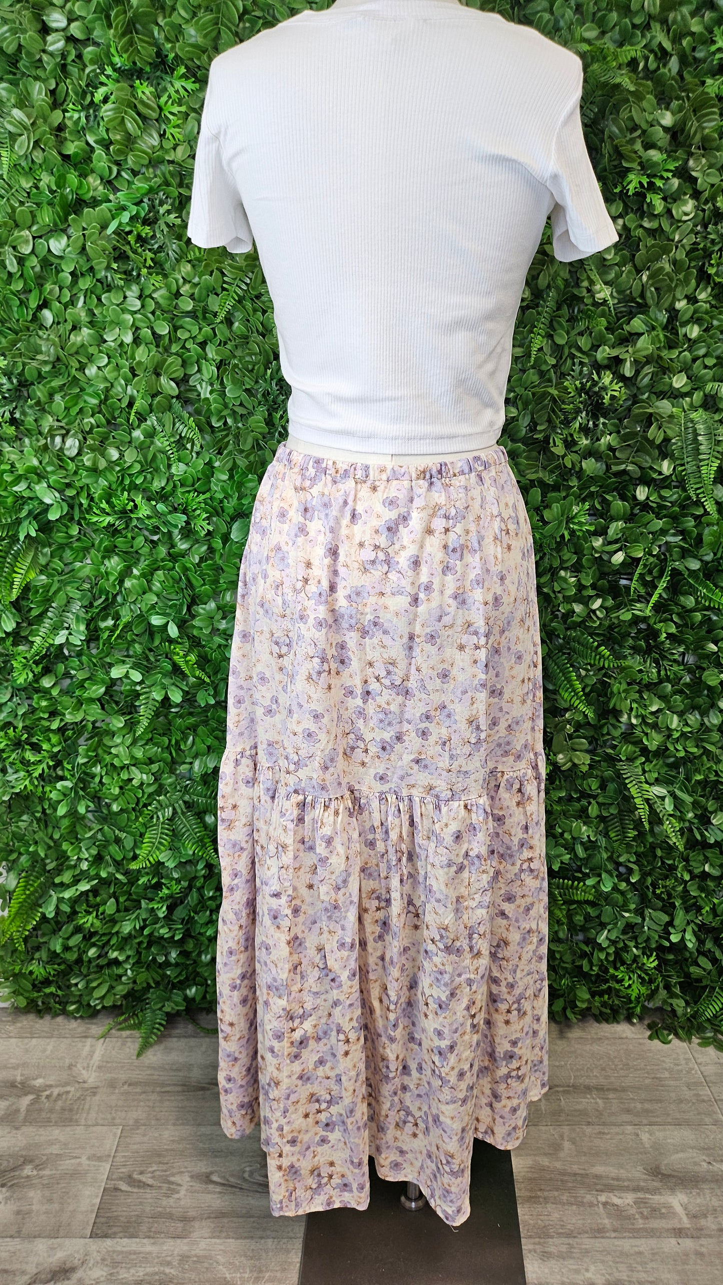 Unknown Floral Tiered Skirt (10)