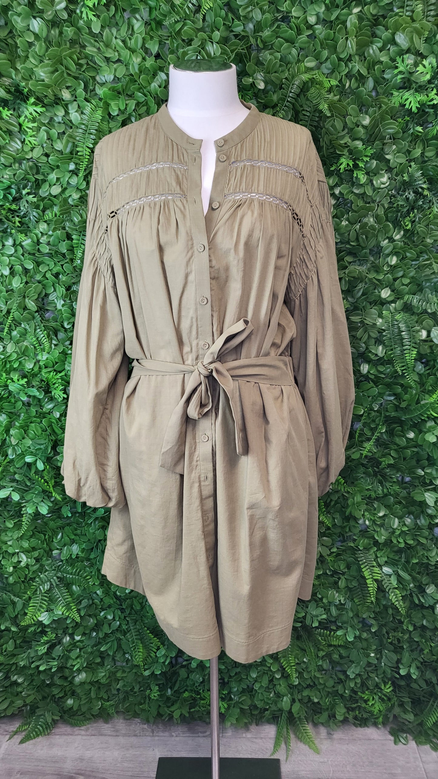 Witchery Khaki Smock Dress (14)