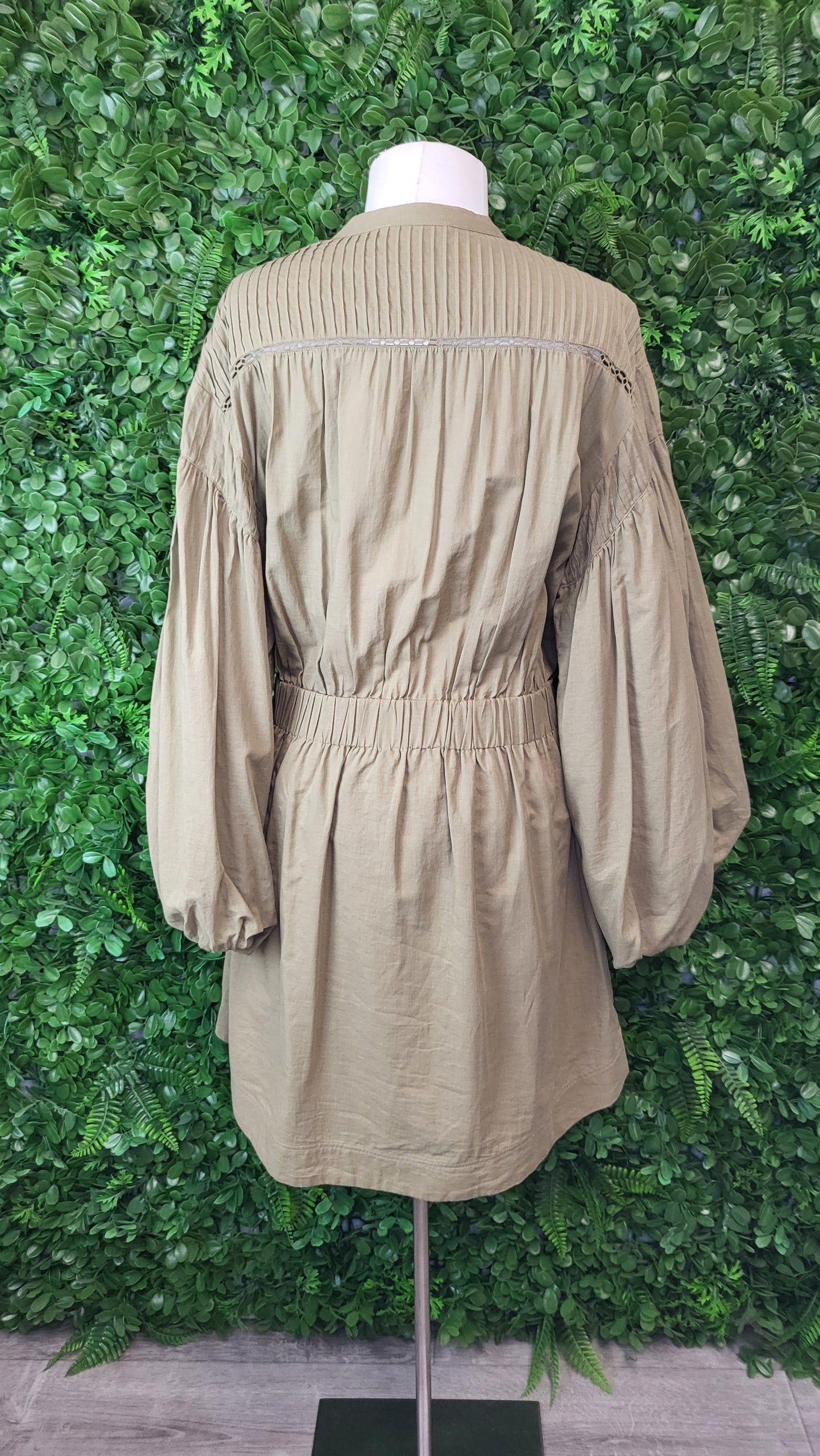 Witchery Khaki Smock Dress (14)